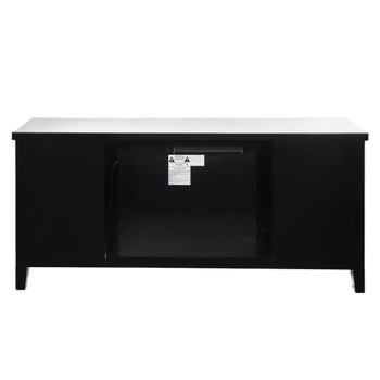Noralie - 59" X 16" TV Stand With Fireplace - Mirrored & Faux Diamonds