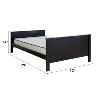Willoughby - Twin Bed - Black