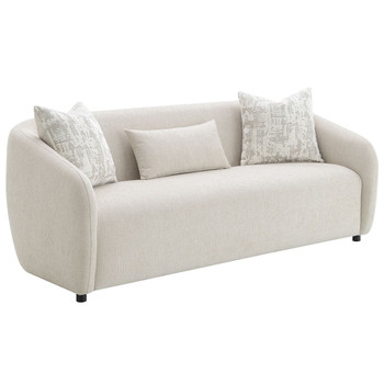 Etienne - Sofa With 3 Pillows - Beige Linen