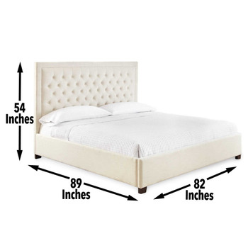 Isadora - King Bed - White