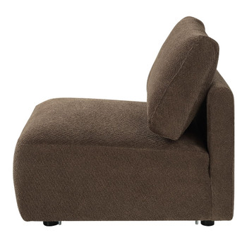Theodore - Modular Armless Chair - Brown Chenille
