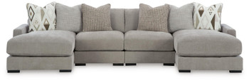 Aslan Court - 4-Piece Sofa Pit Sectional - Pebble