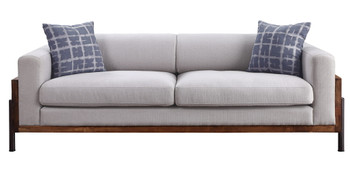 Pelton - Sofa - Fabric & Walnut