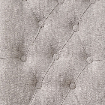 Yabeina - Side Chair (Set of 2) - Beige Linen & Gray