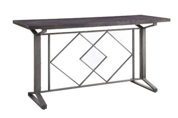 Evangeline - Counter Height Table - Salvaged Brown & Black