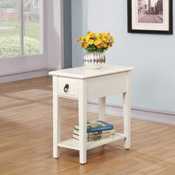 Jeana - Accent Table - White
