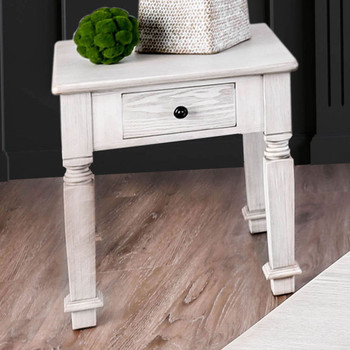 Joliet - End Table - Antique White