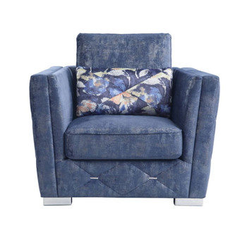 Emilia - Chair - 2-Tone Blue Fabric