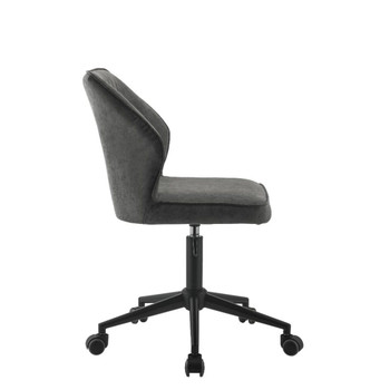 Pakuna - Office Chair - Vintage Gray PU & Black - 23"