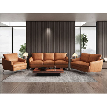 Safi - Loveseat - Cappuccino Leather