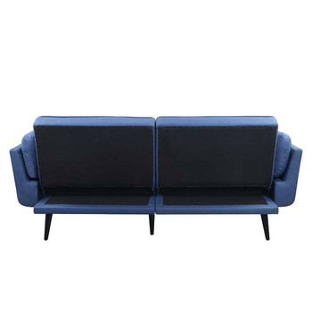 Nafisa - Adjustable Sofa & Ottoman - Blue Fabric
