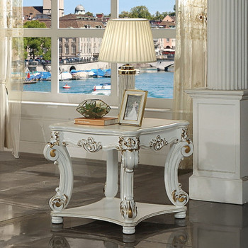 Vendome - 31" End Table - Antique Pearl