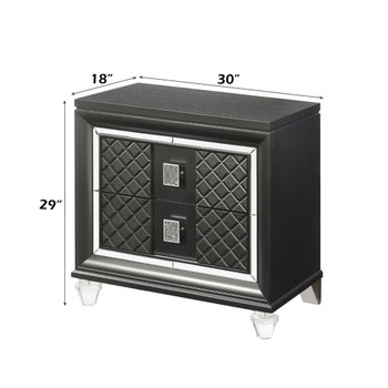 Sawyer - Nightstand - Metallic Gray