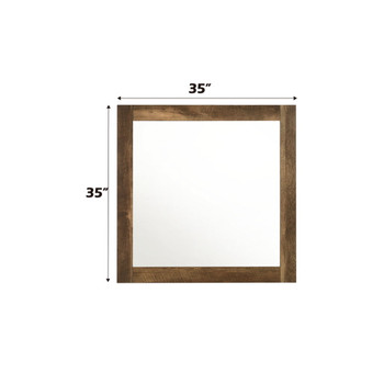 Morales - Mirror - Rustic Oak