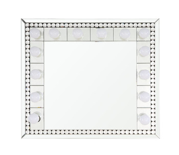 Farai - Wall Decor - Mirrored & Faux Crystal Diamonds - 28"