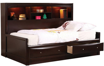 LUKE Cappuccino Daybed With Underbed Drawers