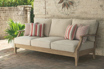 Clare View - Beige - Sofa with Cushion