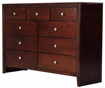 LIVINGTON Merlot 55" Wide Dresser & Mirror