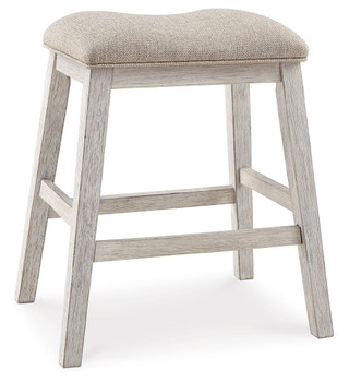 Skempton - Upholstered Stool (Set of 2) - White