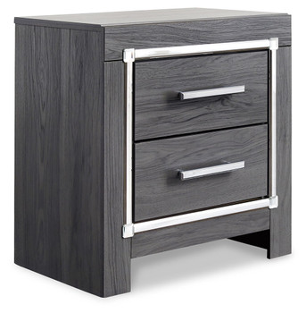 Lodanna - Two Drawer Night Stand - Gray
