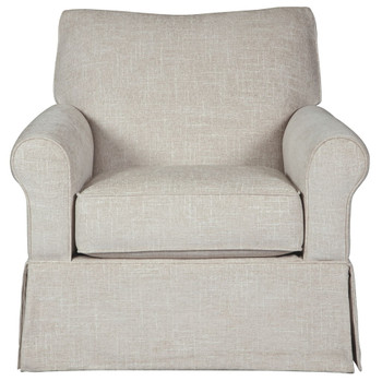 Searcy - Swivel Glider Accent Chair - Quartz
