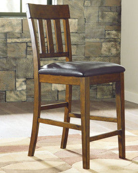Ralene - Upholstered Barstool (Set of 2) - Medium Brown