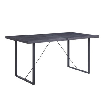 Nakula - Dining Table - Gray Oak & Black