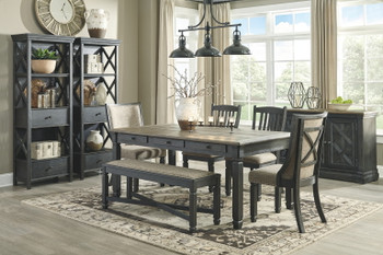 Tyler Creek - Black / Gray - Dining Room Server