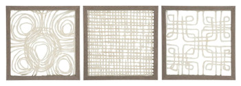 Odella - Wall Decor Set (Set of 3) - Cream / Taupe