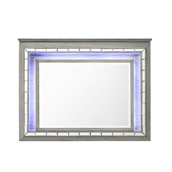 Antares - Mirror With LED - Light Gray Oak