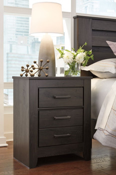 Brinxton - Charcoal - Two Drawer Night Stand