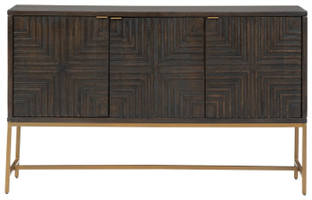 Elinmore - Accent Cabinet - Brown / Gold Finish