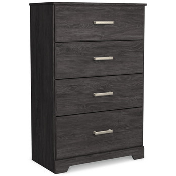 Belachime - Black - Four Drawer Chest