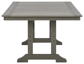 Visola - Gray - Rect Dining Table W/Umb Opt