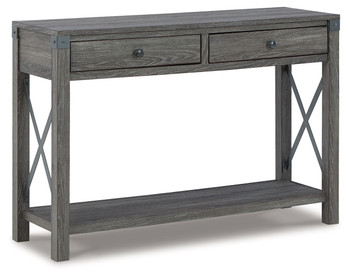 Freedan - Console Sofa Table - Grayish Brown