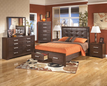 Landri Brown Storage Bedroom