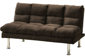 ILEAN Espresso 67" Wide Sofa Bed