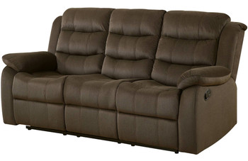 GAMEDAY Chocolate 80" Wide Reclining Sofa