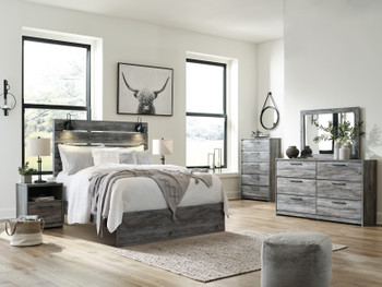 APTON Gray Lamp Bed