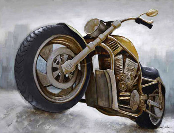 Motorcycle 48" x 35" 3D Wall Art