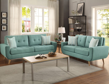 JACKY Teal Livingroom Set