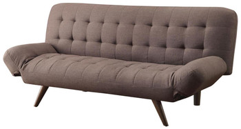 NICHOLES Brown Adjustable Sofa Bed