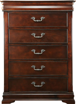 ALLONDRA Cherry 38" Wide Chest with Hidden Drawer