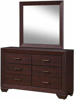 Andrews Brown Dresser & Mirror