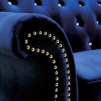 YULIETTE Blue 90" Wide Sofa