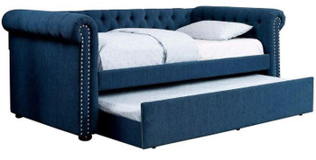 ALEXANDRE Teal Twin Daybed w/ Trundle