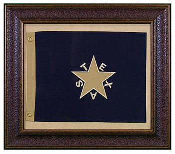 Republic Of Texas 31" x 27" Framed Flag W/Matt