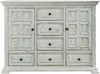 LAREDO White 61" Wide Oversized Dresser