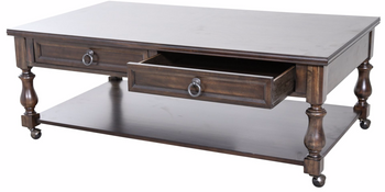 Alley Charcoal Coffee Table With Casters