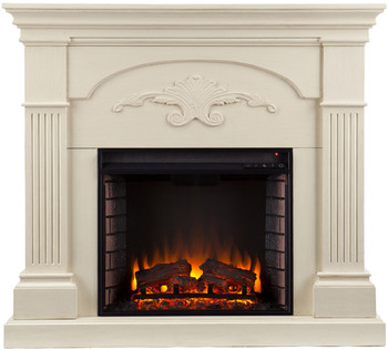 Cullen White Fireplace